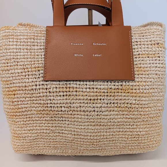 Proenza Schouler White Label Morris Large Raffia Tote - Picture 3 of 16
